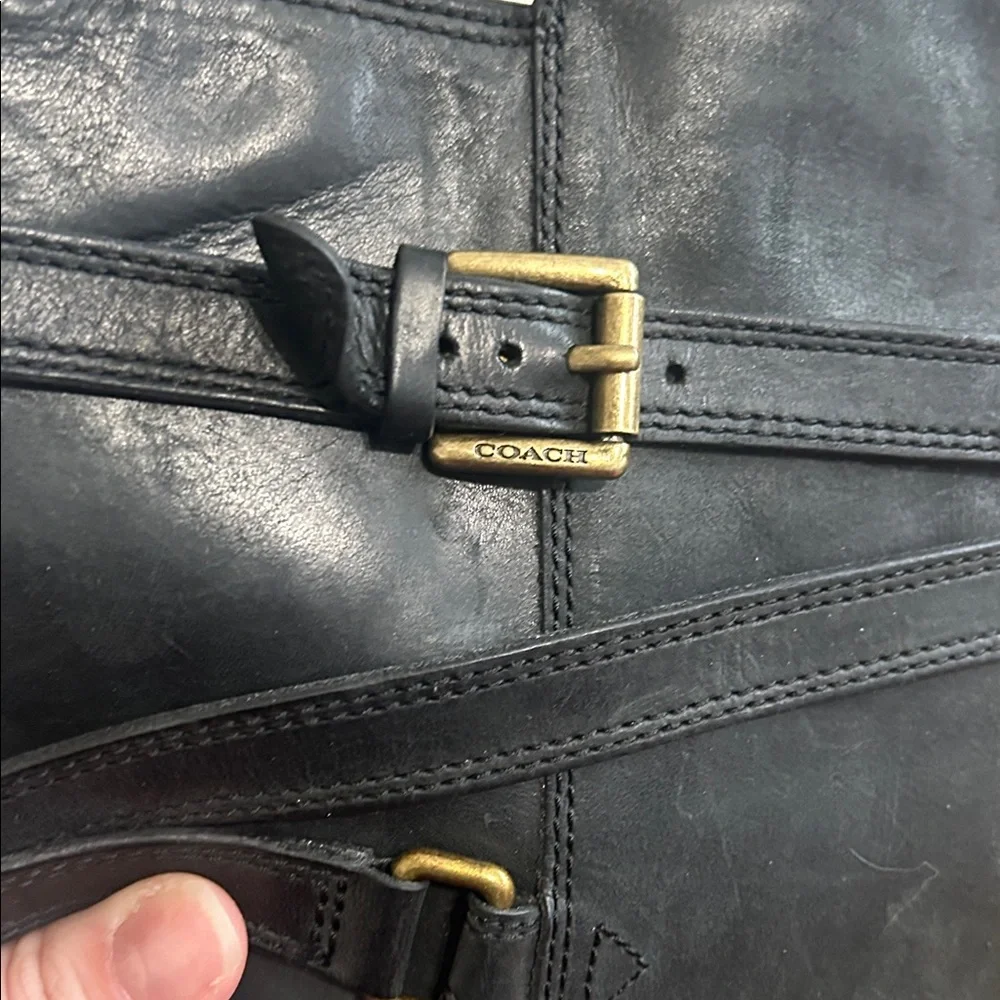 COACH Black Leather Boots